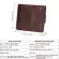 Miss Men Wallet Genuine Leather Short Coin Purse Hasp Wallet for Male Portomonee with Card Holder Photo Holder