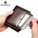 Manbang Genuine Leather Men Wallets TRIFOLD WALLET ZIP COIN POCKET PUSSE COWHIDE Leather Man Wallet High Quality