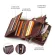 100% Genuine Leather Men Wallets Zipper Coin Purse Short Male Money Bag Quality Designer Rfid Walet Small Card Holder Clutch