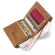 Wallet Men Retro Frosted Pu Two Folding Male Purse Credit Card Holder Solid Color Short Purse And Wallet Coin Purse Wallets