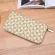 PLAID PURSE MENWOMEN LONG STYLE CAPICITY ZIPPER POCKET MOBILE Phone Bag Multi-Card Pack Package AMA