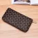 PLAID PURSE MENWOMEN LONG STYLE CAPICITY ZIPPER POCKET MOBILE Phone Bag Multi-Card Pack Package AMA