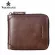 Manbang Genuine Leather Wallet Man Coin Pocket Small Vintage Men Wallet Male Short Card Holder Purse Mini Wallet