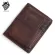 RFID Blocking 100% Cow Genuine Leather Men Wallets Brush Color Short Style Male Pruse Carteira Masculina