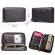Contact's Cow Leather Men Casual Clutch Wallet Card Holder Zipper Purse With Passport Holder Phone Case For Male Long Wallet