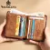 Manbang 100% Genuine Leather Men Wallet Small Mini Card Holder Male Walet Pocket Retro Purse High Quatic
