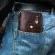 Free Engraving 100% Cowhide Genuine Leather Men Wallet Coin Purse Small Mini Card Holder Vintage Portfolio Portomonee Hasp Male