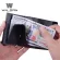 RFID Aluminum Slim Wallet Leather Mini Men Women Wallets Business Automatic Pop Up ID Credit Card Holder