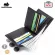 Bison Denim Genuine Leather RFID WALLET Male Multifunctional Card Holder Wallet with Coin Pruse Soft Standard Money Bag W4495