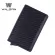 RFID Aluminum Slim Wallet Leather Mini Men Women Wallets Business Automatic Pop Up ID Credit Card Holder