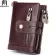 Miss Men Wallets Genuine Leather Short Coin Purse Hasp Wallet 100% Cow Leather Clutch Wallets Handmade