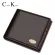 Card Holder Men Wallets Money Bag Retro Short  Purse Genuine Leather Multi-functional Large Capacity Card Package
