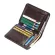 Genuine Leather Men Short TRIFOLD WALLET MULTI SLOTS CREDIT Card Holders Male Clutch Wallets Vintage Leather Purse Money Bags