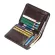 Genuine Leather Men Short Trifold Wallet Multi Slots Credit Card Holders Male Clutch Wallets Vintage Leather Purse Money Bags