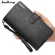 Baellerry Wallet Men Quality Leather Wallet Purse Casual Male Clutch Zipper Bag Wallets Men Multifunction