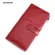 Genodern Rfid Genuine Leather Women Wallets Purse Lady Clutch Long Wallet With Zipper Coin Purse Women's Hasp Money Phone Bag