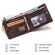 Contact's 100% Genuine Leather Wallet Men Small Card Holder Portfolio Zipper Coin Purse Wallets Mini Money Bags Rfid Blocking