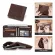 Contact's 100% Genuine Leather Wallet Men Small Card Holder Portfolio Zipper Coin Purse Wallets Mini Money Bags Rfid Blocking