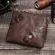 Contact's 100% Genuine Leather Wallet Men Small Card Holder Portfolio Zipper Coin Purse Wallets Mini Money Bags Rfid Blocking