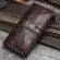 Contact's Men Clutch Genuine Leather Long Wallet Male Coin Purse Zipper Money Bag For Iphone8 Portemonnee Men's Walet