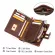 Contact's Crazy Horse Leather Wallet Men Coin Purse Casual Card Holder Small Billfold For Man High Quality Male Wallets Rfid