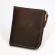 Genuine Leather Men Wallet Crazy Handmade Male Purse Short Vintage Zipper Small Thin Wallets with Coin Pocket Card Holder