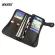 Maheu Super Quality Leather Wallet with Iron Chain 100% Cowhide Leather Black Bifold Card Wallet Metal Chain Wallet Male