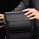Design Male Anti-Theft Long Wallet Safty Lock Purse Handbag Men Pu Leather Coded Lock Clutch iPad Mini Bag