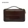 Genodern Business Men Clutch Bag Cowhide Men Clutch Wallets 100% Genuine Leather Clutch Hand Bag Zipper Long Wallet for Male