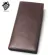 Mens Pure Color Wallet Oil Leather Crazy Horse 100% Genuine Leather Purse Grade Soft Long Wallet Ed Coin Purse For Men