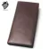 Mens Pure Color Wallet Oil Leather Horse 100% Genuine Leather Prude Soft Long Wallet ED Coin Purse for Men
