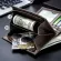Bullcaptain Genuine Leather Men's Wallet Coin Purse Small Wallet Retro Short Wallet British Casual Multifunction Wallet