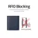 Newbraing Slim Leather RFID Blocking Wallet Male Card Purse Men