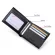 William Polo Genuine Leather Men's Wallet Short Zipper Mini Driver's License Cover Men's Leather Short Wallet