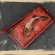 Luufan High Quality Female Engraving Embossing Leather Long Purse Featured Genuine Leather Long Wallet Red Black Brown For Girls