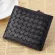 South Goose Genuine Leather Wallets Men's Short Wallet High Quality Sheepskin Knitting Business Purse Credit Card Holders