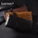 Luensro Genuine Leather Men Wallet Purse Long Wallet for Credit Cards Male Cow Leather Coin Pruse Thin Carteira Masculina