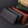 Long Men's Bifold Leather Wallets Money Purse Multi Credit Card Holder Checkbook Purse Long Wallet Clutch
