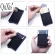 Aluminum, wallet with back bag, ID, RFID card holders, blocking mini -money, automatic metal bags appear, credit card, coin bag