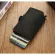 Rfid Business Credit Card Holder Men Multifunction Automatic Aluminium Alloy Leather Cards Case Mini Wallet Slim Coin Purse