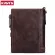 Kavis  Rfid Genuine Cow Leather Wallet Men Coin Purse Male Cuzdan Portfolio Man Portomonee Small Min Walet Pocket Hasp