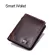 Smart Lb  Men's Wallet Leather Slim Wallets For Men And Women Short Credit Card Holders Coin Smart Wallet Man Photo Card Holder