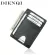 DIENQI Minimalist Slim Leather Wallet for Men Women Thin Mini Small Wallet Male Female Coin Pruse Money Bag Waller Walket