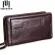 Miss Cowhide Men Clutch Wallets Genuine Leather Long Purses Large Capacity Wallet Double Zipper Phone Bag for Male
