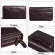 Misfits Cowhide Men Clutch Wallets Genuine Leather Long Purses Business Large Capacity Wallet Double Zipper Phone Bag For Male