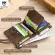 Bullcaptiine Leather RFID Men Wallet Credit Business Card Holders Double Zipper Cowhide Leather Wallet Pruse Carteira 021