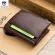 Bullcaptiine Leather RFID Men Wallet Credit Business Card Holders Double Zipper Cowhide Leather Wallet Pruse Carteira 021