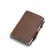 DIENQI RFID Mini Leather Men Wallets Vintage Slim Male Metal Wallets Small Purse Card Holder Bifold Vallet Money Bag Walet