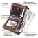 Kavis RFID 100% Genuine Leather Wallet Men Portomonee Card Holder Coin Purse Small Male Money Bag Quality Mini Crazy Horse