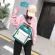 กระเป๋าเป้/Student schoolbag female hit color Korean backpack female outdoor travel bag backpack